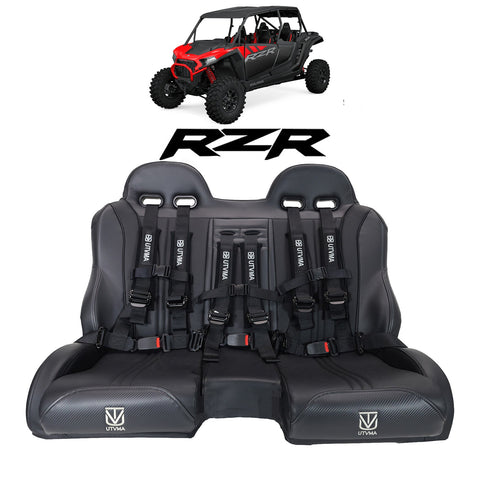 UTVMA 2024 RZR 1000 Front/Rear Bench Seat W Harnesses 2 and 4 seater