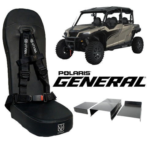 UTVMA General 4 Rear Bump Seat w Console Delete Kit (2016-2024)