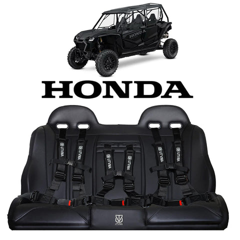 UTVMA Honda Talon 4 Rear Bench Seat W Harnesses (2019-2024)