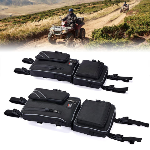 1 Pair ATV Fender Bag with Cup Holder for sportsman Fourtrax Foreman Grizzly